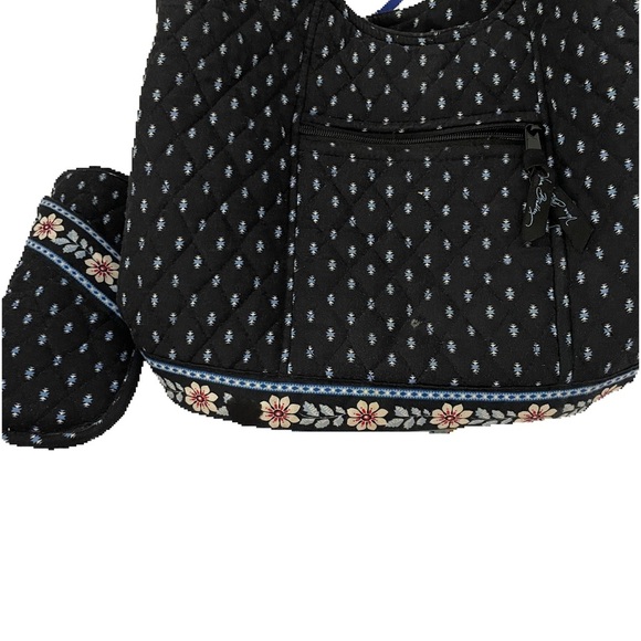 Vera Bradley Handbags - Vera Bradley Black and White Tote with Eyeglass Case